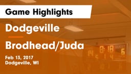 Dodgeville  vs Brodhead/Juda  Game Highlights - Feb 13, 2017