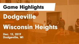 Dodgeville  vs Wisconsin Heights  Game Highlights - Dec. 13, 2019