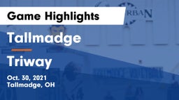 Tallmadge  vs Triway  Game Highlights - Oct. 30, 2021