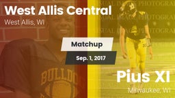 Matchup: West Allis Central vs. Pius XI  2017