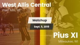 Matchup: West Allis Central vs. Pius XI  2019