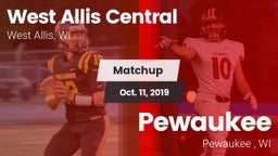 Matchup: West Allis Central vs. Pewaukee  2019