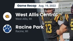 Recap: West Allis Central  vs. Racine Park  2022