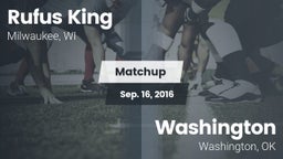 Matchup: Rufus King High vs. Washington  2016