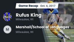 Recap: Rufus King  vs. Marshall/School of Languages  2017