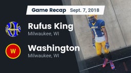 Recap: Rufus King  vs. Washington  2018