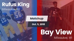 Matchup: Rufus King High vs. Bay View  2018
