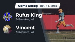 Recap: Rufus King  vs. Vincent  2018
