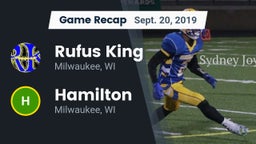 Recap: Rufus King  vs. Hamilton  2019