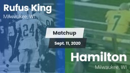 Matchup: Rufus King High vs. Hamilton  2020
