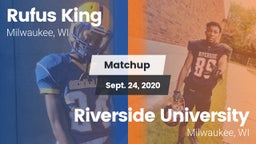 Matchup: Rufus King High vs. Riverside University  2020