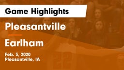 Pleasantville  vs Earlham  Game Highlights - Feb. 3, 2020