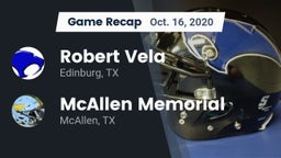 Recap: Robert Vela  vs. McAllen Memorial  2020