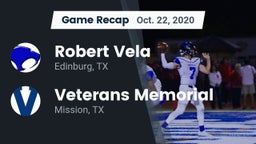 Recap: Robert Vela  vs. Veterans Memorial  2020