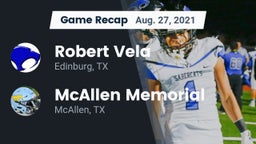 Recap: Robert Vela  vs. McAllen Memorial  2021