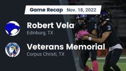 Recap: Robert Vela  vs. Veterans Memorial  2022