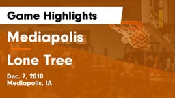 Mediapolis  vs Lone Tree  Game Highlights - Dec. 7, 2018