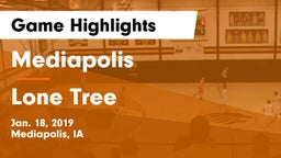 Mediapolis  vs Lone Tree  Game Highlights - Jan. 18, 2019