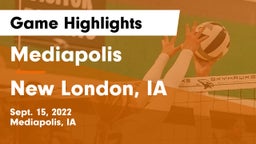 Mediapolis  vs New London, IA Game Highlights - Sept. 15, 2022