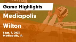 Mediapolis  vs Wilton  Game Highlights - Sept. 9, 2023