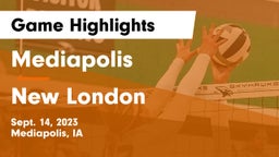 Mediapolis  vs New London Game Highlights - Sept. 14, 2023