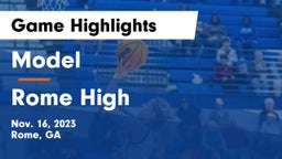 Model  vs Rome High Game Highlights - Nov. 16, 2023