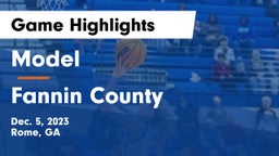Model  vs Fannin County  Game Highlights - Dec. 5, 2023