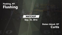 Matchup: Flushing  vs. Curtis  2016