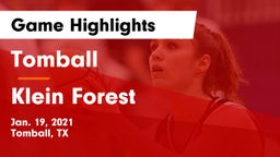Tomball  vs Klein Forest  Game Highlights - Jan. 19, 2021