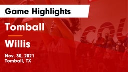 Tomball  vs Willis  Game Highlights - Nov. 30, 2021