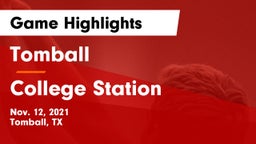 Tomball  vs College Station  Game Highlights - Nov. 12, 2021
