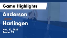 Anderson  vs Harlingen  Game Highlights - Nov. 22, 2023
