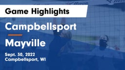 Campbellsport  vs Mayville  Game Highlights - Sept. 30, 2022