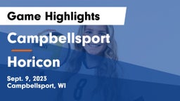 Campbellsport  vs Horicon  Game Highlights - Sept. 9, 2023