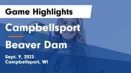 Campbellsport  vs Beaver Dam  Game Highlights - Sept. 9, 2023