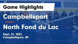 Campbellsport  vs North Fond du Lac  Game Highlights - Sept. 21, 2023