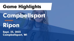 Campbellsport  vs Ripon  Game Highlights - Sept. 23, 2023
