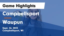 Campbellsport  vs Waupun  Game Highlights - Sept. 26, 2023