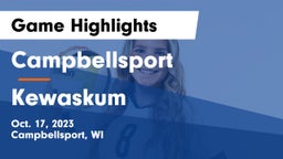 Campbellsport  vs Kewaskum  Game Highlights - Oct. 17, 2023