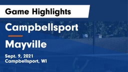 Campbellsport  vs Mayville  Game Highlights - Sept. 9, 2021
