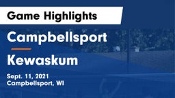 Campbellsport  vs Kewaskum  Game Highlights - Sept. 11, 2021