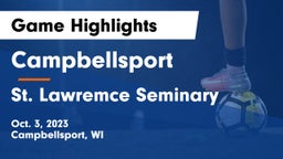 Campbellsport  vs St. Lawremce Seminary Game Highlights - Oct. 3, 2023