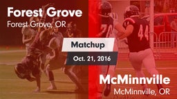 Matchup: Forest Grove High vs. McMinnville  2016