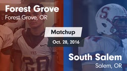 Matchup: Forest Grove High vs. South Salem  2016