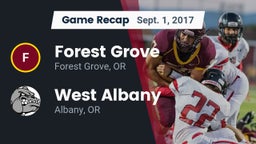 Recap: Forest Grove  vs. West Albany  2017