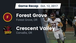 Recap: Forest Grove  vs. Crescent Valley  2017