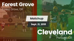 Matchup: Forest Grove High vs. Cleveland  2018