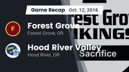 Recap: Forest Grove  vs. Hood River Valley  2018
