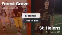 Matchup: Forest Grove High vs. St. Helens  2018