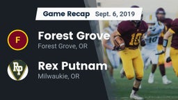 Recap: Forest Grove  vs. Rex Putnam  2019